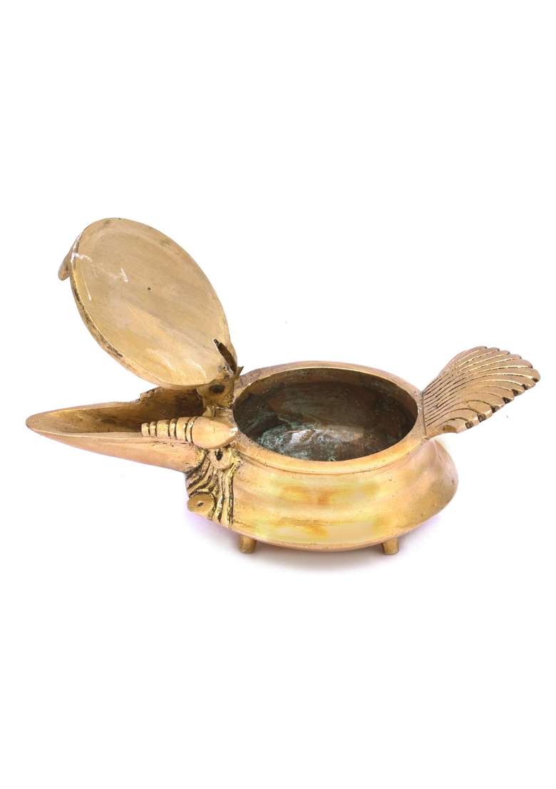 The Advitya Gold Brass Diya for Puja Pooja Deepak - Indya