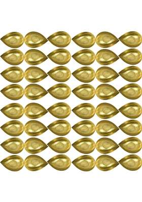 Hokoya Golden Pital Formal Diya Set Brass Puja Lamp Large Set of 108