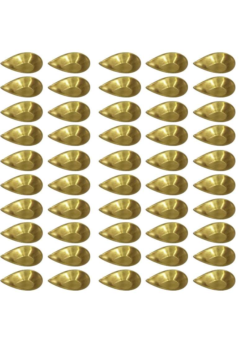 Hokoya Golden Pital Formal Diya Brass Puja Lamp Medium Set of 108 - Indya