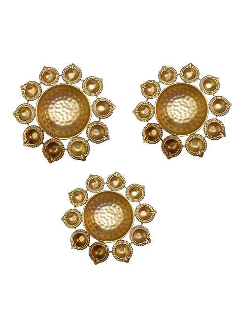 TGG the Golden Gates Urli Diya Decorative Diya Diwali Diya 16 14 12 for Home Decor