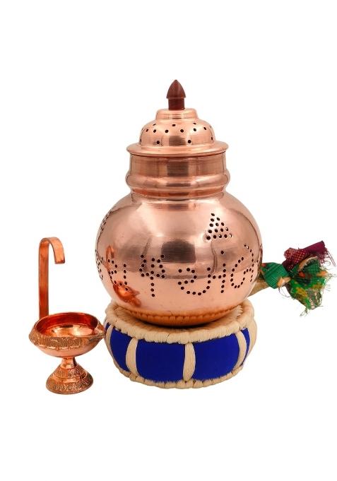 Master Brownsmith Pure Copper Garba Kalash Pot for Navratri Pooja