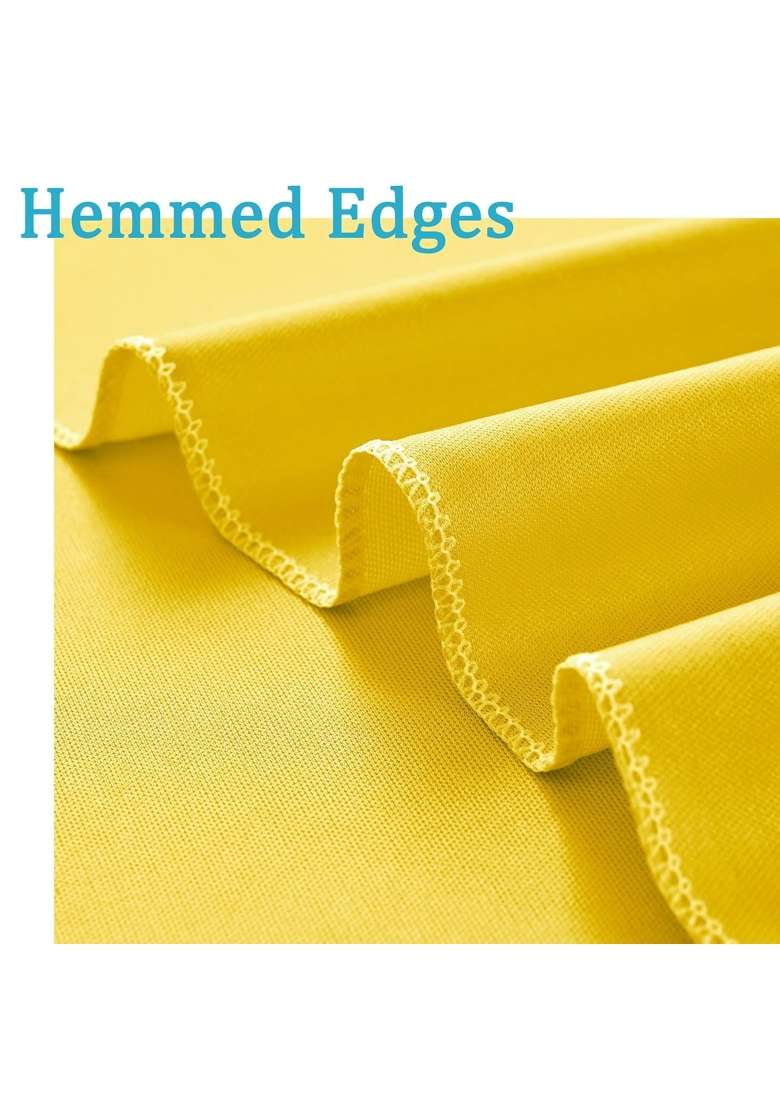 Nssonben 20Ft X 10Ft Wrinkle Free Yellow Backdrop Curtains for Parties - Indya