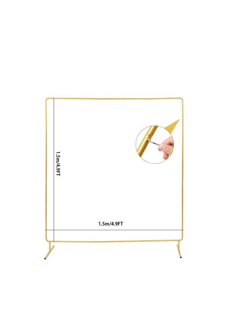 Heavenglow Square Arch Backdrop Stand Gold Wedding Arch Backdrop Stand - Indya