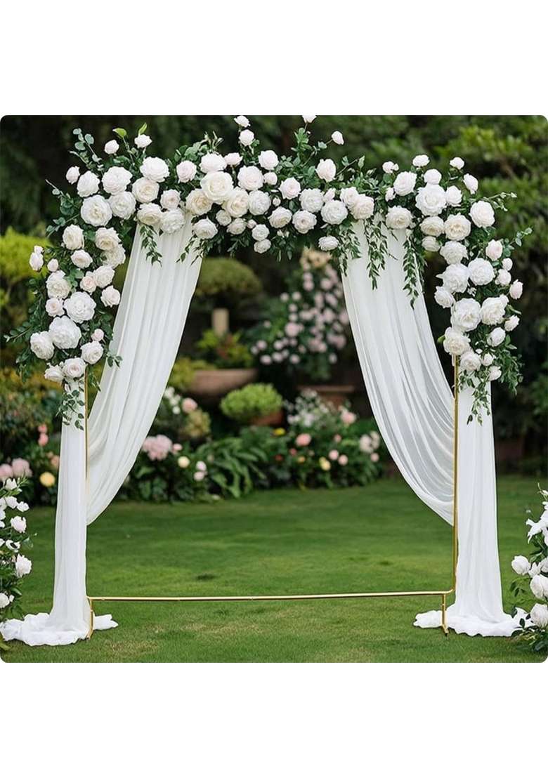 Heavenglow Square Arch Backdrop Stand Gold Wedding Arch Backdrop Stand - Indya