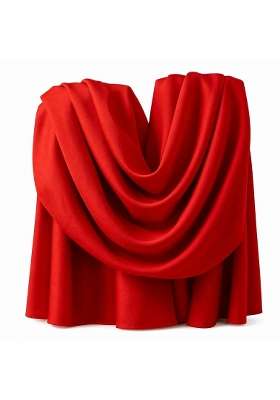 Myaddiction Wine Red Velvet Backdrop Fabric for Wedding Engagement Party Decoration Bright Red 10M
