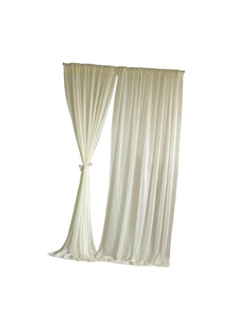 Fabloft Backdrop Curtains Background Backdrop Drapes for Party Celebration Reception Beige2 Backdrop Curtains