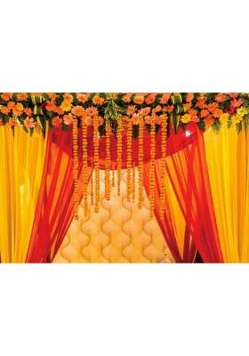 Aofoto 10x8ft Macrame Wedding Backdrop Indian Marriage Decoration Red Curtain Flowers Background Sweetheart
