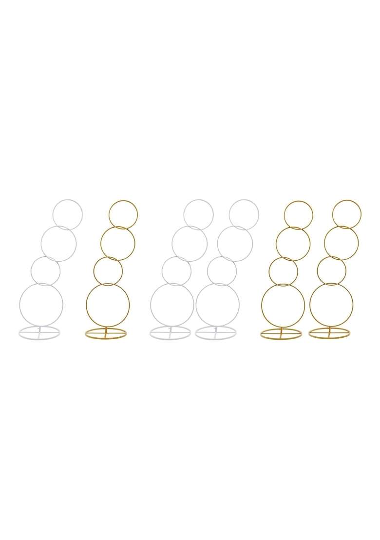 Heavenglow Wedding Arch Stand with Base Large Flower Stand Garland Frame Backdrop Stand Whitehome and Garden - Indya