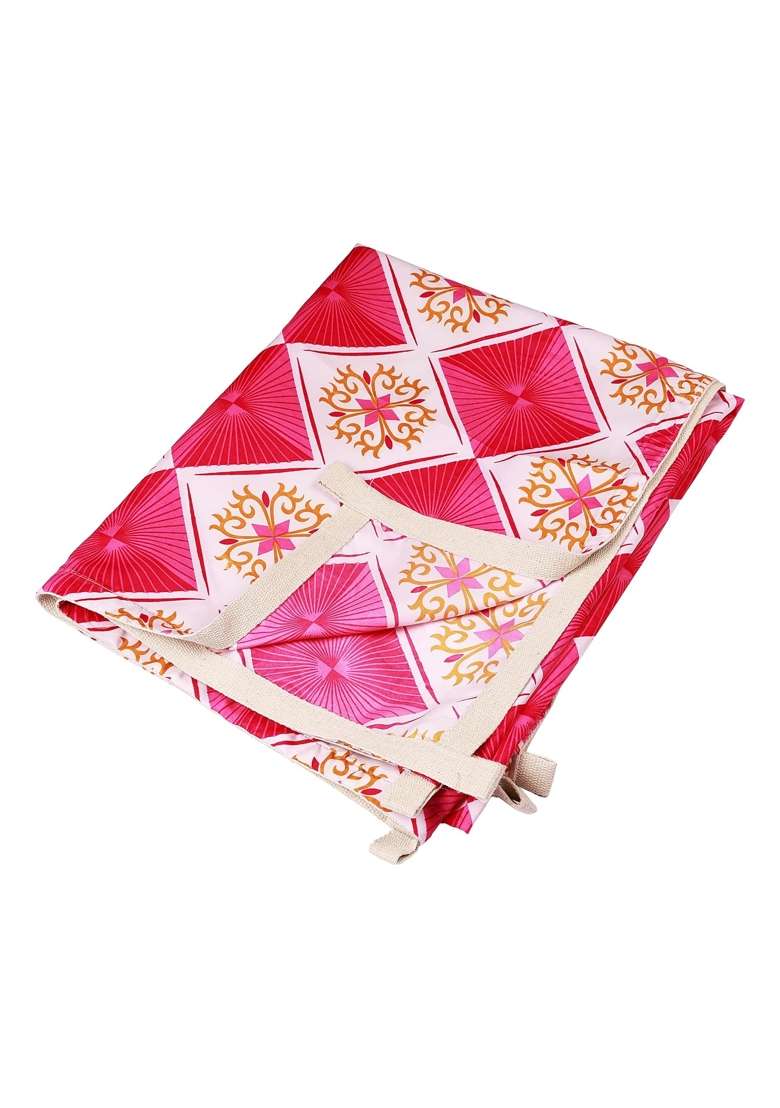 Priyakant Safawala Decorative Ceiling Top Printed Mandap Ideas at Home Festival Wedding Diwali - Indya