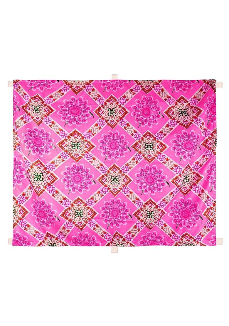 Priyakant Safawala Ceiling Top Printed Mandap Ideas at Home Festival Wedding Diwali - Indya