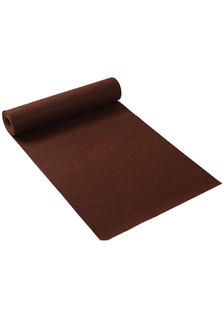 Carpet Gallery House Brown Non Woven Floor Mat for Wedding Mandap Tent School Functions Hotel Gallery - Indya