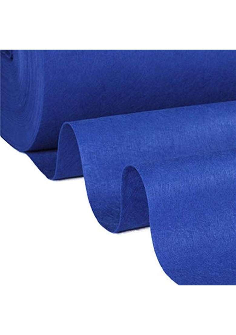 Carpet Gallery House Blue Non Woven Floor Mat for Wedding Mandap Tent School Functions Hotel Gallery Religious - Indya