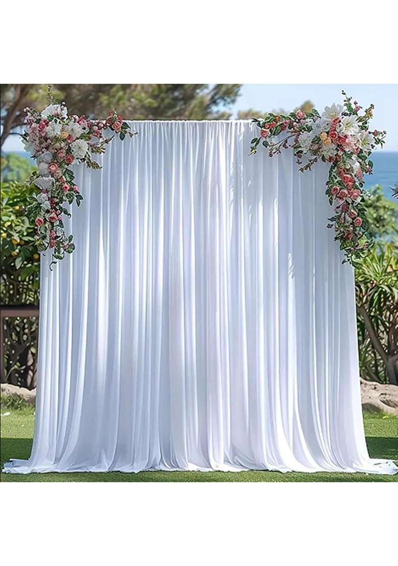 Trendivibe Backdrop Curtains Background Wedding Decoration for Engagement Festival Room - Indya