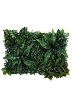 2 Pieces Artificial Plants Lawn Foliage Pillar Wedding Venue Wall Decor