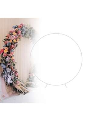 Trendivibe Wedding Arch Large Arched Backdrop Frame Photo Background Balloons Arch Stand White