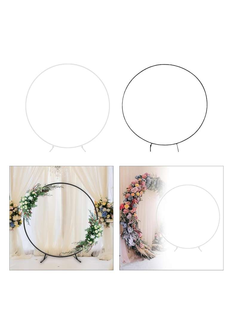 Trendivibe Wedding Arch Large Arched Backdrop Frame Photo Background Balloons Arch Stand White - Indya