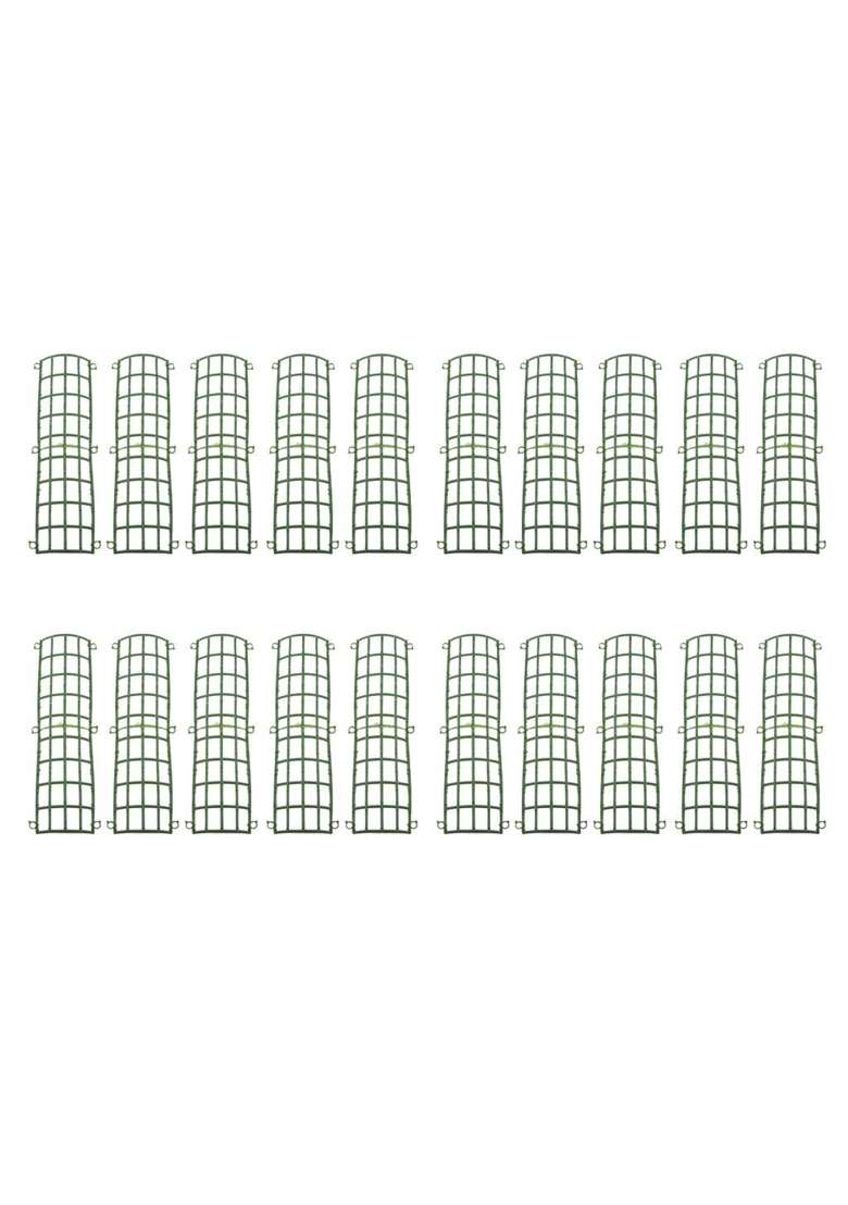 Merishopp 20X Artificial Flower Wall ABS Panels for DIY Wedding Background 44x14cm - Indya