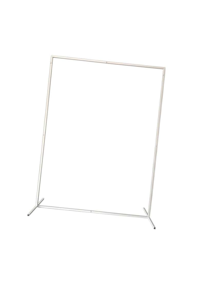Merishopp Wedding Arch Backdrop Stand Arch Frame for Baby Shower Ceremony Photo Shoots Silver - Indya