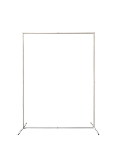 Merishopp Wedding Arch Backdrop Stand Arch Frame for Baby Shower Ceremony Photo Shoots Silver