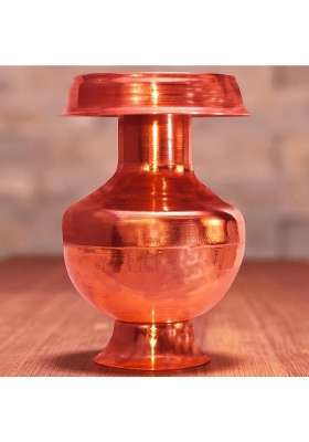 Shrinika Pure Copper Devi Ghot Pooja Kalash Lota for Puja Rituals