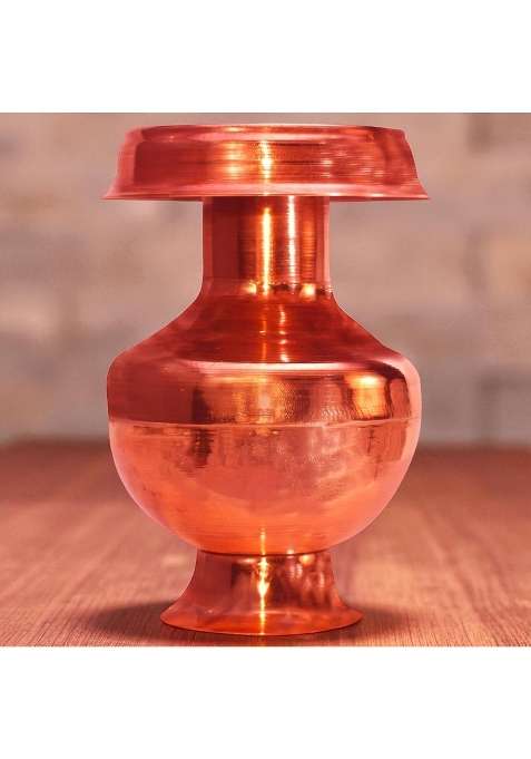 Shrinika Pure Copper Devi Ghot Pooja Kalash Lota for Puja Rituals