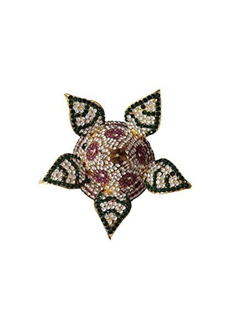 GD Ecommerce Gold Plated Brass Pooja Kalash with Coconut Mangal Kalash for Lakshmi Pooja - Indya
