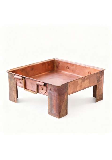 Omkriya Havan Kund Hawan Kund for Home Pure Copper Hawan Kund with Handle on Both Side for Yagya