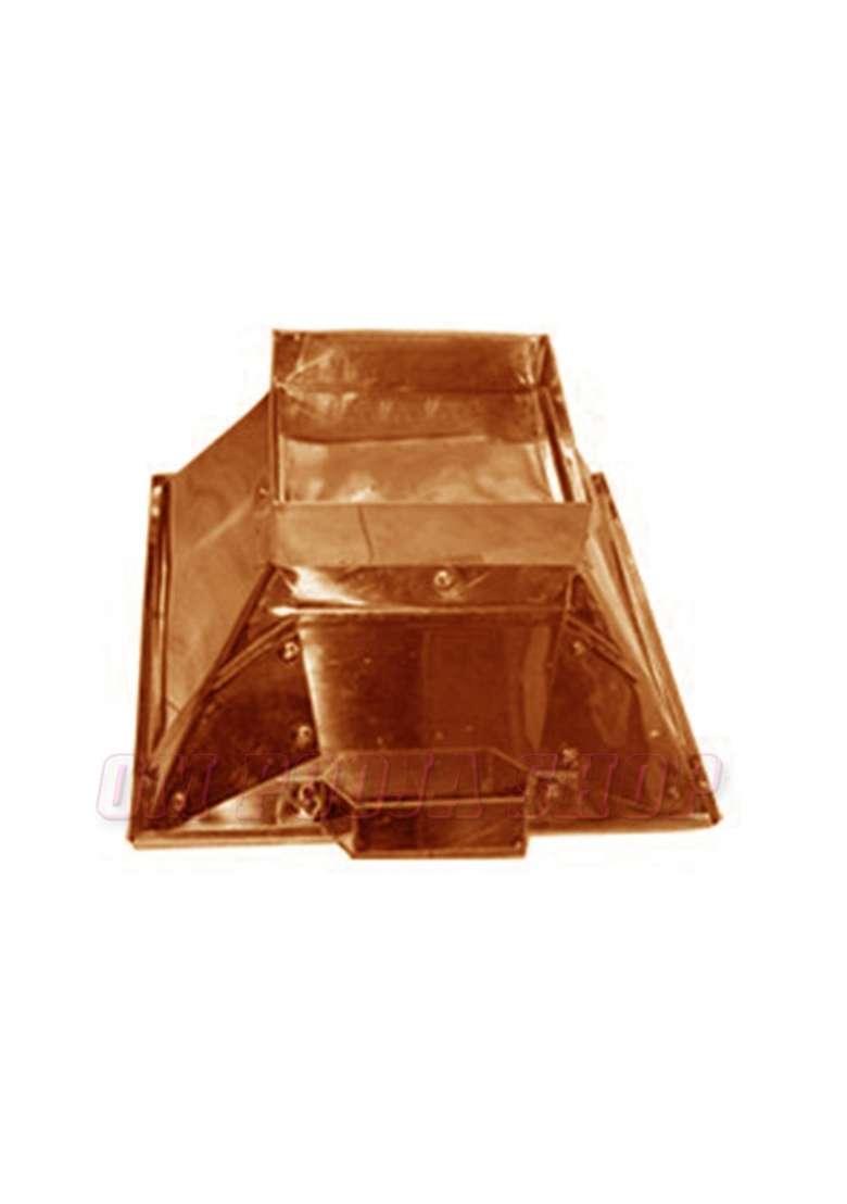 OM Pooja SHOP Pure Copper Havan Kund for Agnihotra 10x10x4 and Half Vedic Fire Ritual Vessel Energized Pyramid - Indya