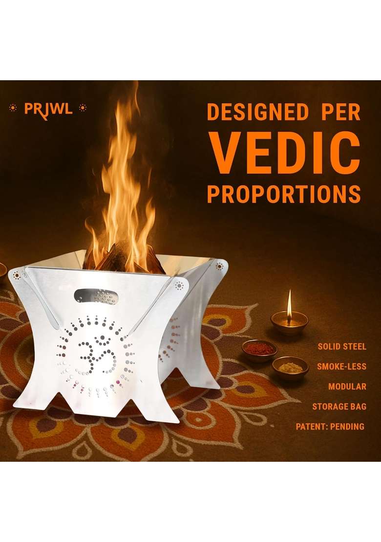 Prjwl Havan Kund Indias First Smokeless Beautiful Solid for New Homes Built on Vedic Standards - Indya
