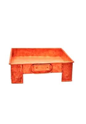 Adalic Havan Kund Pure Copper with Handle on Both Side for Yagya Kund Deepawali Pujan Grah Puja Birth