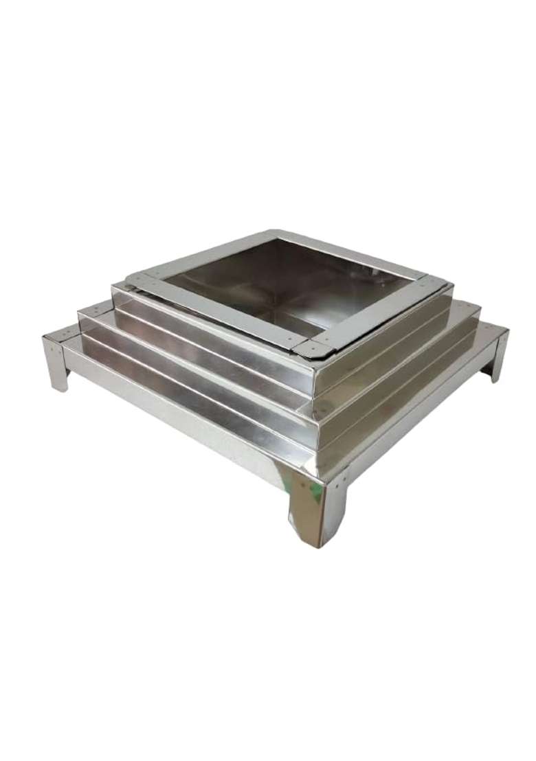 Large 16 Inches Stainless Steel Hawan Kund for Home with Stand - Indya
