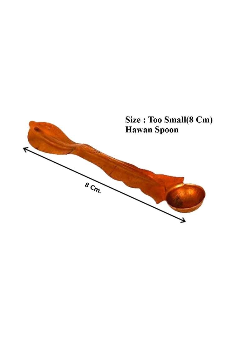 Omkriya Hawan Kund for Home Pure Copper Hawan Kund with Handle on Both Side for Yagya with Stand for Puja - Indya