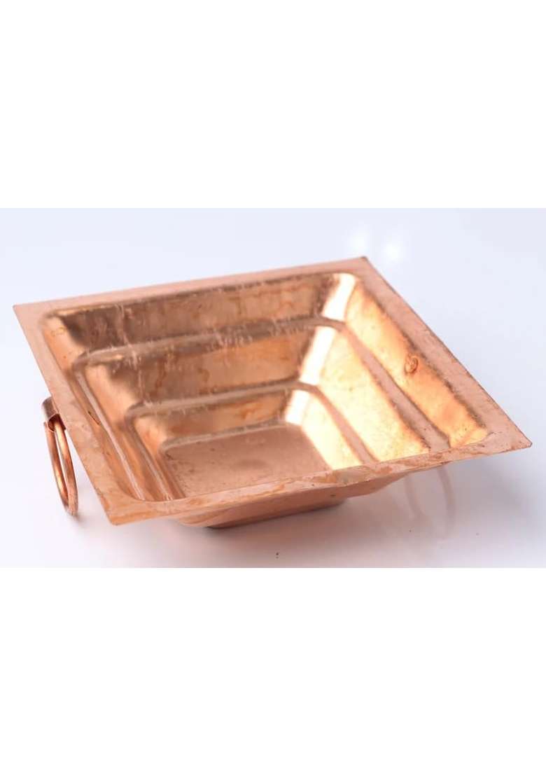 Atrodevi Enterprises Handmade Pure Copper Hawan Kund for Home Puja and Hawan Purpose - Indya