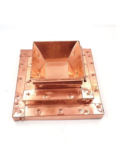 OM Pooja SHOP Vastu Pyramid Havan Kund in Pure Copper Hawan Kund for Pooja Purpose