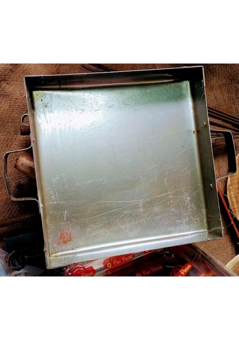 Silver Aadityaas Unique Tandoor Yagya Kund Hawan Kund Havan Kund Chromo Finish Pack of 1 - Indya