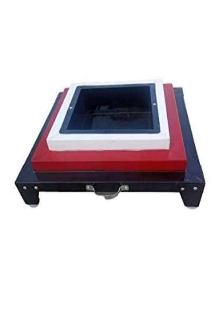 Shri Vishvkarma Steel Works Hawan Kund White Red Black 9 in Metal - Indya