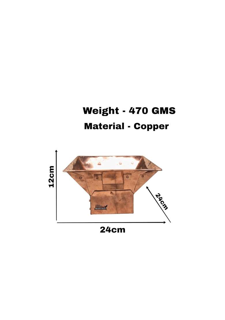Shree HARI Home Decor Copper Havan Kund Traditional Indian Style Hawan Kund Agnihotra Ideal Pooja Hindu - Indya
