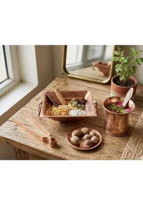 Shree HARI Home Decor Pure Copper Hawan Kund Set Agnihotra Kit Havan Set Spoon