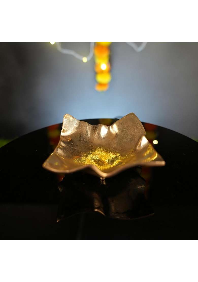 Kalarambh Brass Decorative Havan Bowl Patra for Hawan Kund Bowl Havan Agnihotra Patra Pooja Room Mandir - Indya