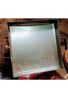 Silver Aadityaas Handmade Strong Steel Sheet Metal Tandoor for Barbecue Grilling