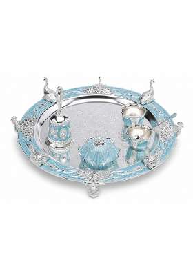 Dora Gifting German Silver 12 Pooja Thali Set Combo of 6 Pieces Pooja Items Wedding Return Gifts