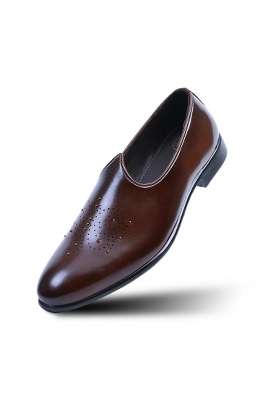 Monkstory Studded Mojari Burnished Brown