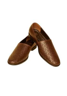 Manyavar Dark Brown Elegance Shoes Mens Ethnic Jutti