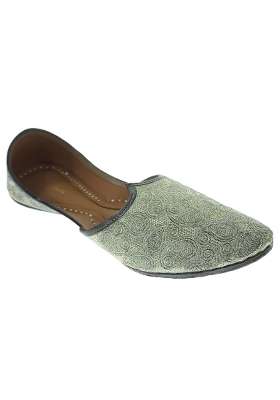 Fulkari Men Gold Genuine Soft Leather Formal Jutis Bite and Pinch Free Jutti