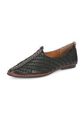 Westport Black Men Faux Leather Ethnic Jutti M