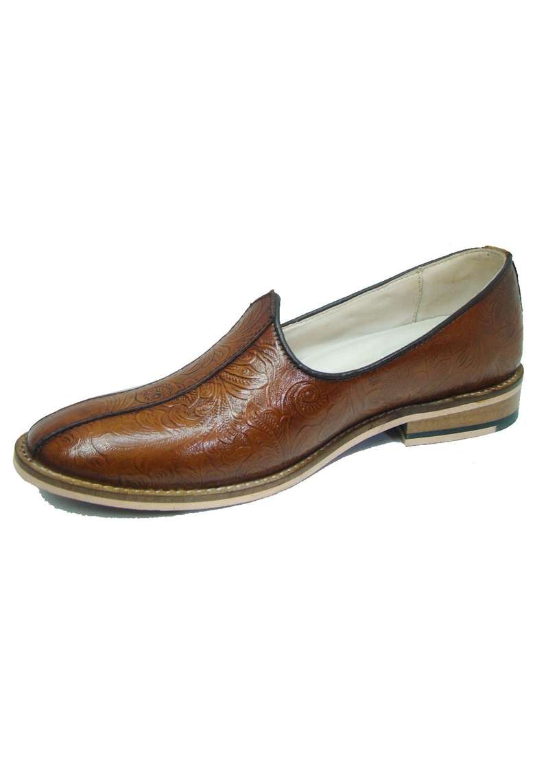ASM High Fashion Color Italian Leather Nagra Party Shoes with Leather Upper Leather Insole - Indya
