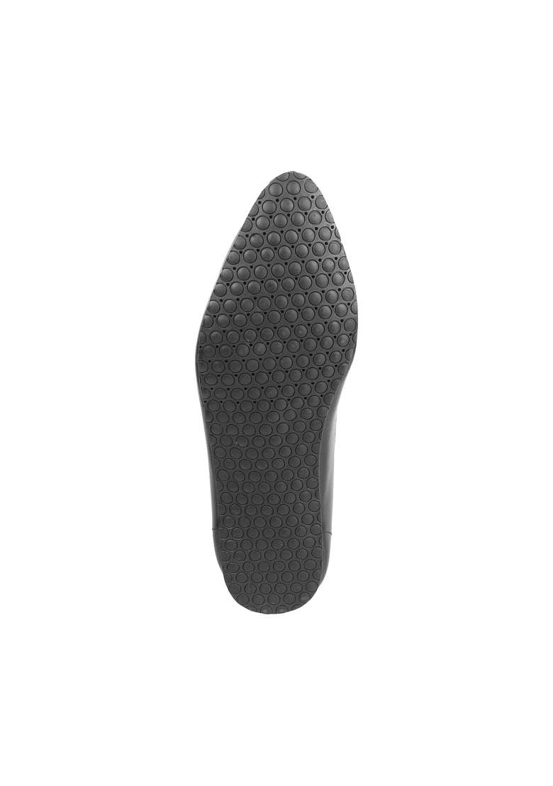 Metro Black Mens Leather Jutis - Indya