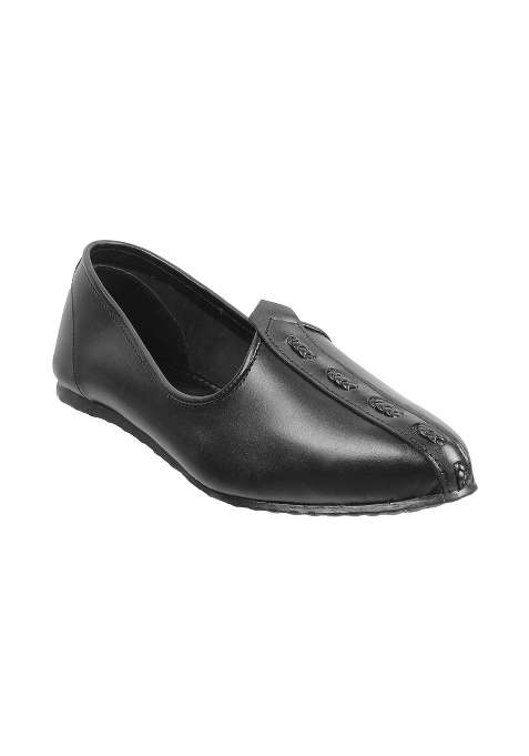 Metro Black Mens Leather Jutis