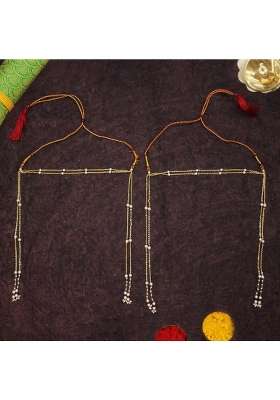 Vedic Vaani Golden Wedding Mundavalya Mundavali for Bride Vadhu and Groom VAR Set of 2