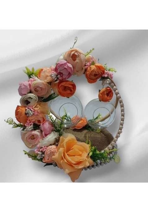Giftsbouquet Multicolour Engagement Ring Platter I Ring Platter for Ring Ceremony Wedding Ring Platter